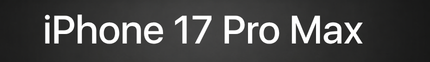 Apple iPhone 17 Pro Max