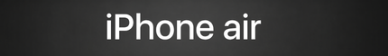 Apple iPhone air