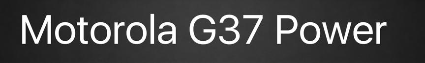 Motorola G37 Power