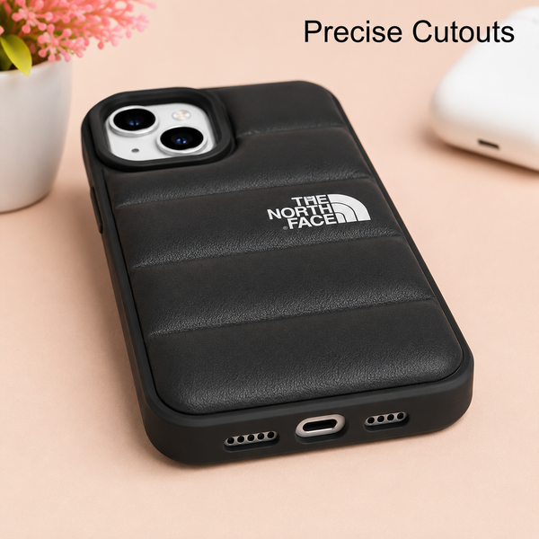 Black Puffer Cushion Case for iPhone 14