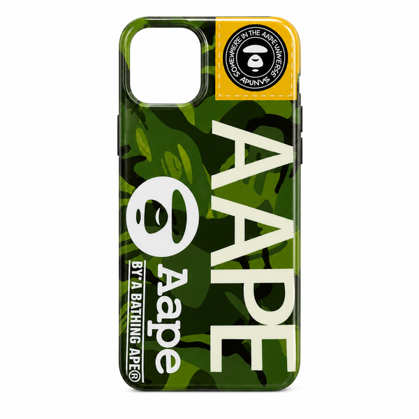Green Camouflage Street Style Case for iPhone 14