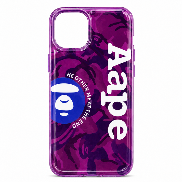 Purple Street Camouflage Printed Case for iPhone 14