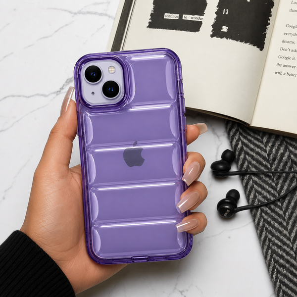 Purple Cushion Case for iPhone 14