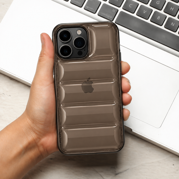 Smoky Transparent Cushion iPhone 14 Pro Max Case