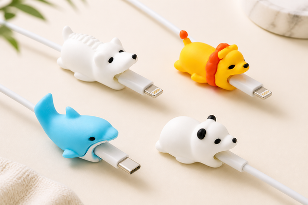 Cute Animal Cable Protector – Premium Cartoon Edition