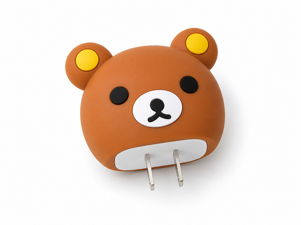 Bear Cartoon Charger Protector Cover