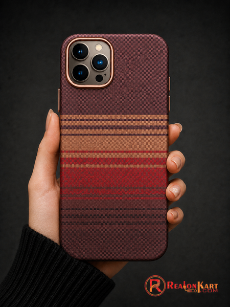 Luxury Woven Stripe Apple iPhone 15 Pro Max case