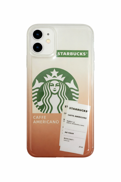 Premium Starbucks Printed Transparent Case for Apple iPhone 11