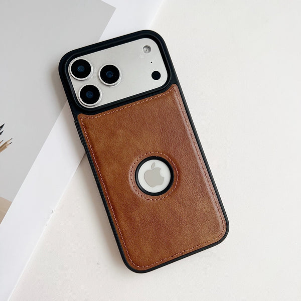 Premium Tan Brown Leather MagSafe Wallet Case for iPhone 17 Pro Max