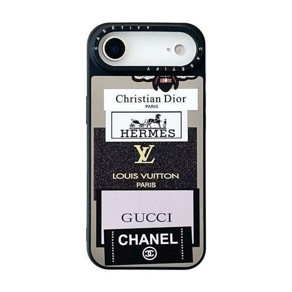 Luxury Fashion Brands Collage Premium iPhone air Case – Beige Edition