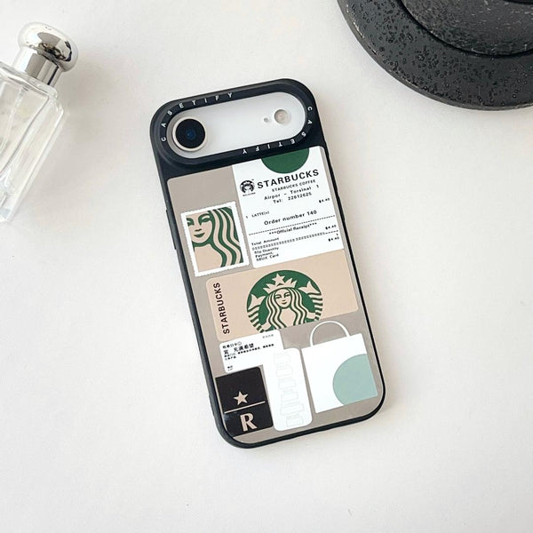 Starbucks Vintage Collage Premium iPhone air Case – Café Aesthetic Edition