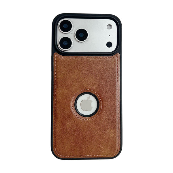 Premium Tan Brown Leather MagSafe Wallet Case for iPhone 17 Pro Max