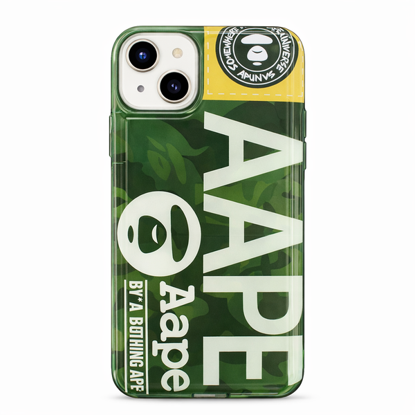 AAPE Green Camo iPhone 13 Case