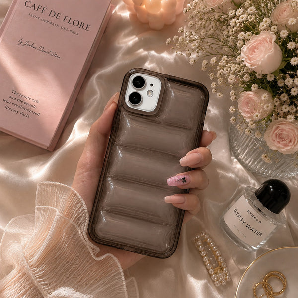 Transparent Smoke Bubble Puffer Case for iPhone 12