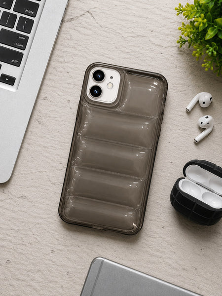 Transparent Smoke Bubble Puffer Case for iPhone 12