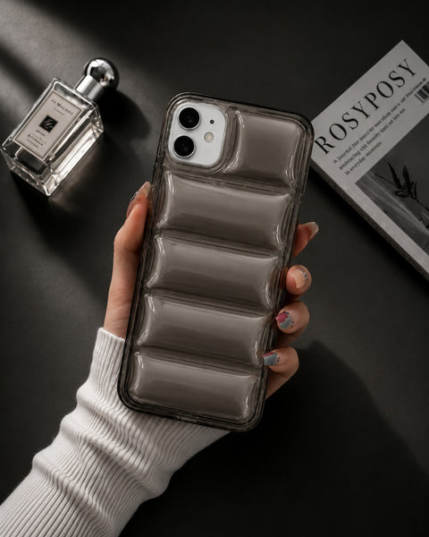 Transparent Puffer Cushion Case for Apple iPhone 11