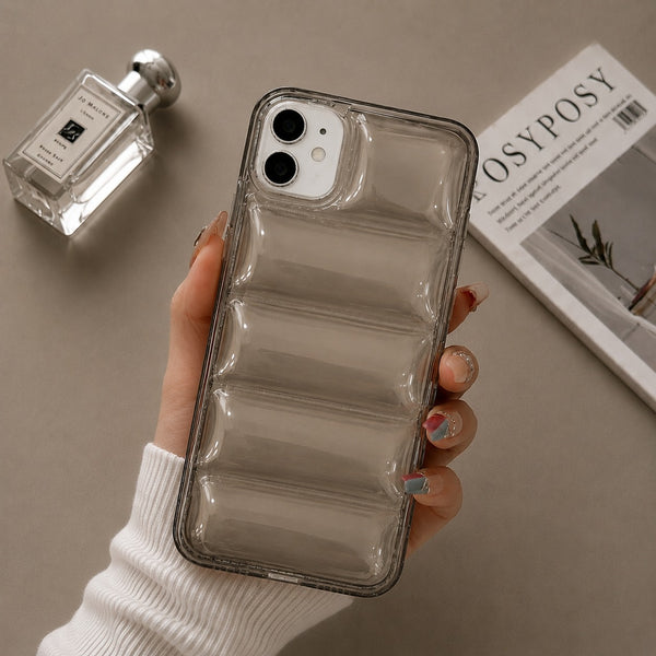 Transparent Puffer Cushion Case for Apple iPhone 11