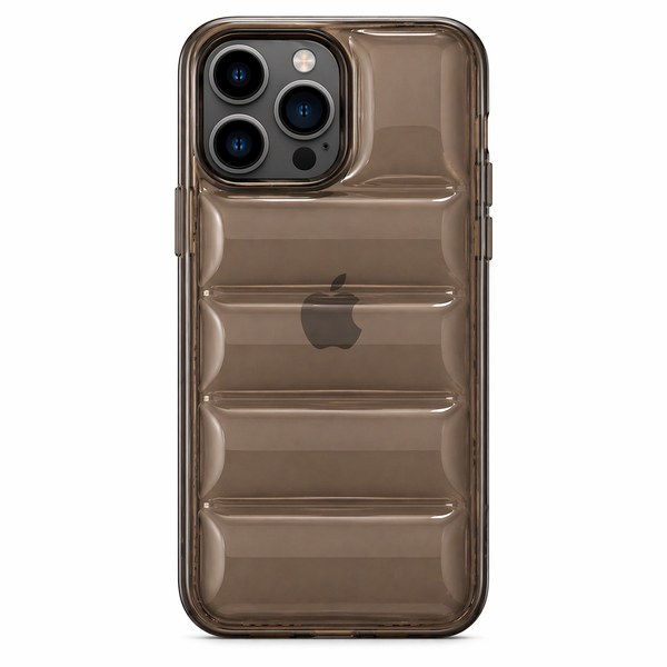 Smoke Brown Bubble Cushion Case for iPhone 14 Pro