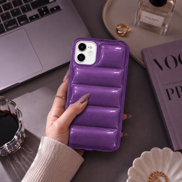 Glossy Bubble Puffer Case for iPhone 12