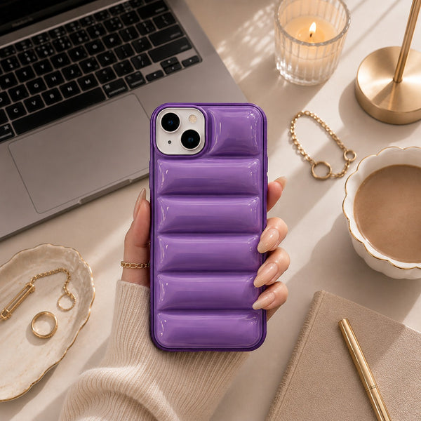 Purple Bubble Cushion iPhone 13 Case
