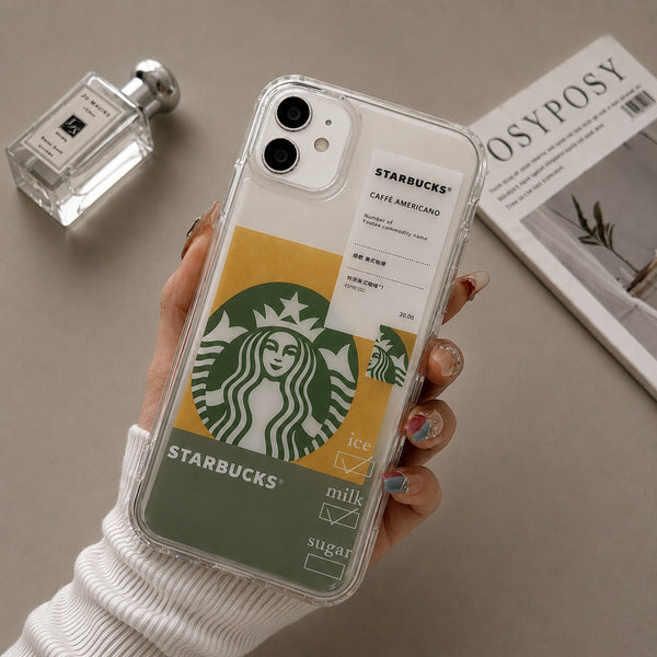 Transparent Starbucks Printed Case for Apple iPhone 11