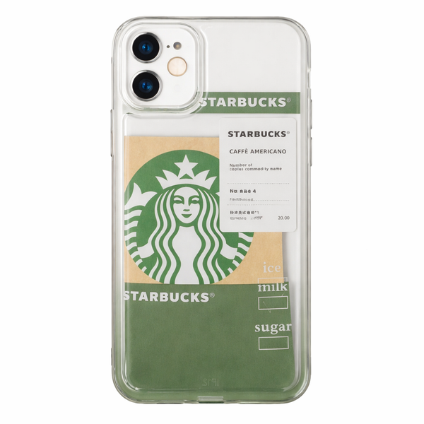 Starbucks Aesthetic Transparent Case for iPhone 12