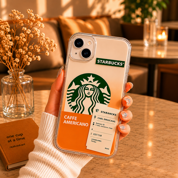 Starbucks Inspired Caffe Americano Aesthetic Clear Case for iPhone 14