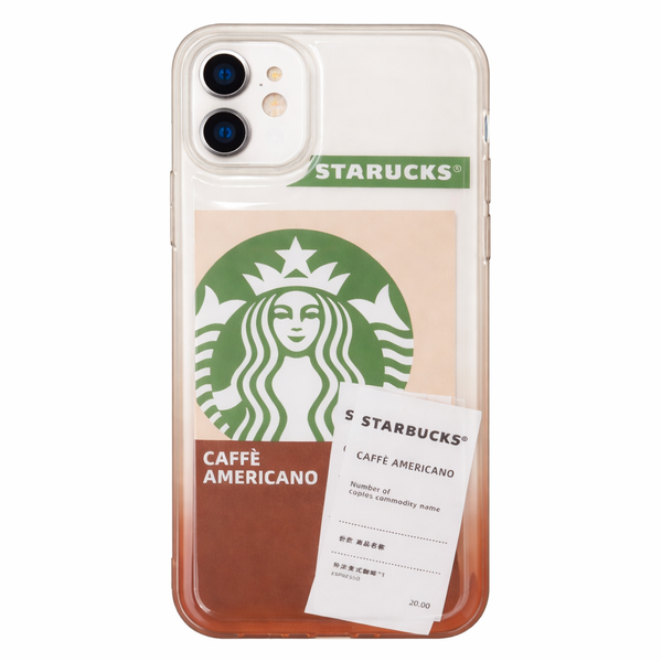 Transparent Starbucks Aesthetic Printed Case for Apple iPhone 12