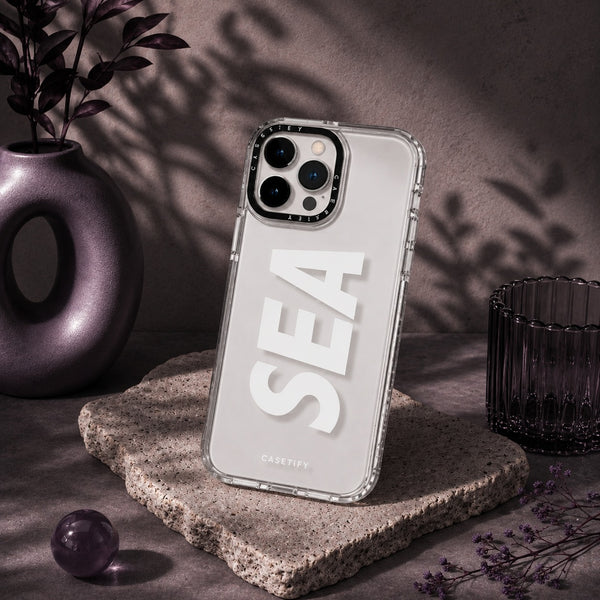 Transparent SEA Print iPhone 12 Pro Max Case